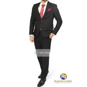 Black Italian Suiting Coat Pant