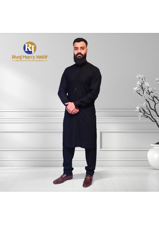 Jet Black Kurta Trouser