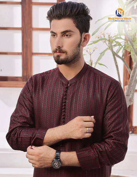 Dark Maroon Fancy Kurta