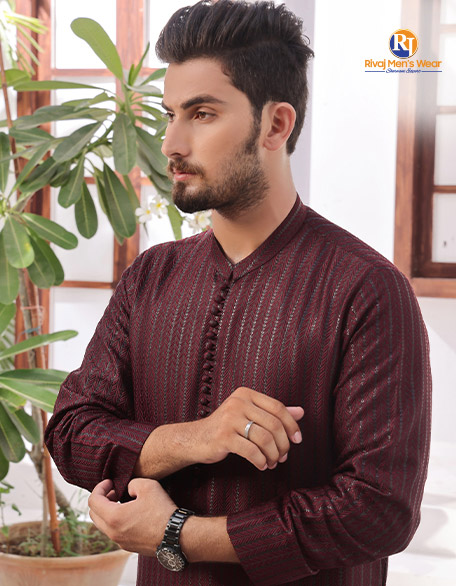 Dark Maroon Fancy Kurta