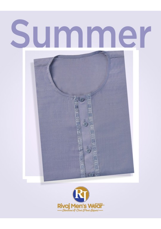 Purple Summer Lawn Kurta