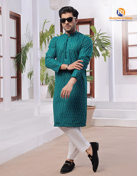 Zinc Embroidered Fancy Kurta