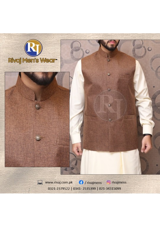 Brown Suiting Waistcoat