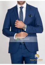 Blue Italian Suiting Coat Pant