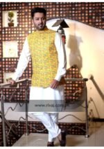 Yellow Galaxy Multi Color Waistcoat