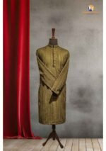 Olive Green Chicken Kari Kurta