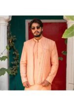 Peach Mirror Worked Prince Coat