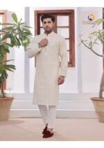 Elegant Cream CottonSilk Kurta