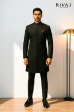 Black Modern Sherwani – Groom & Formal Wear