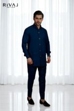 Navy Blue Safari Suit