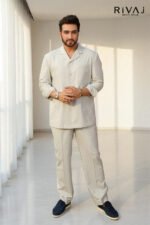 Off White Safari Suit